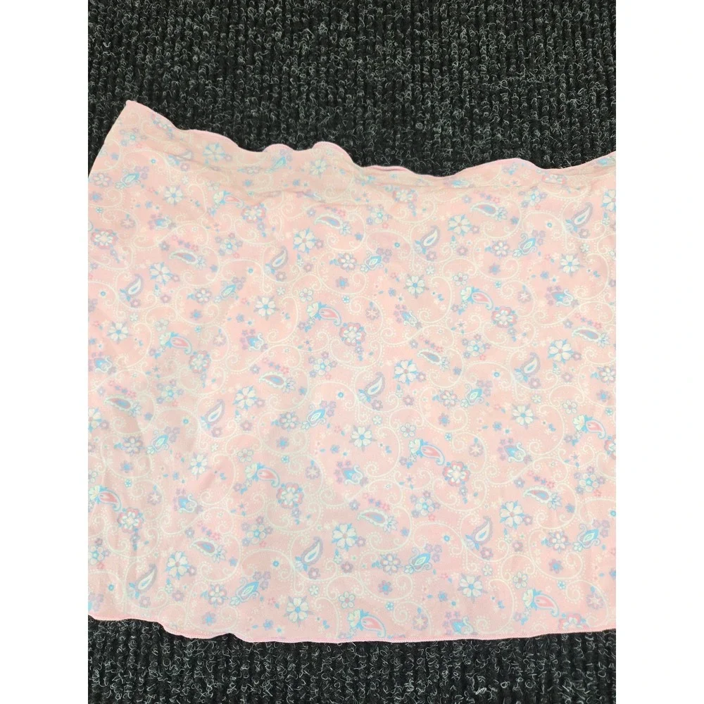 Frankies Bikinis Victoria's Secret Pink Paisley Floral Sarong Wrap Skirt XS